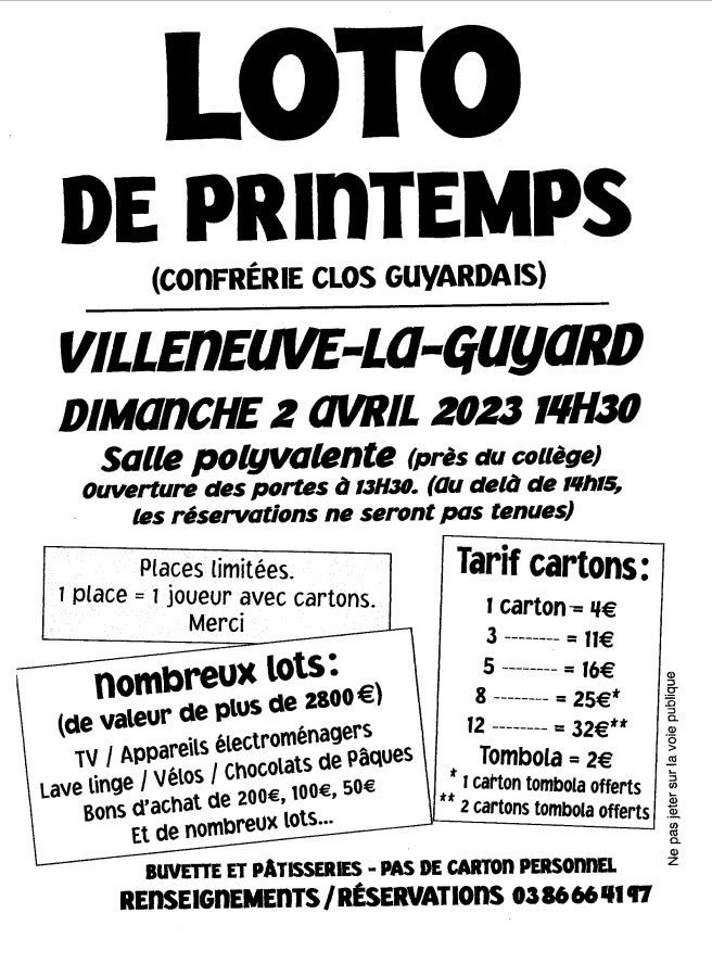 loto de printemps