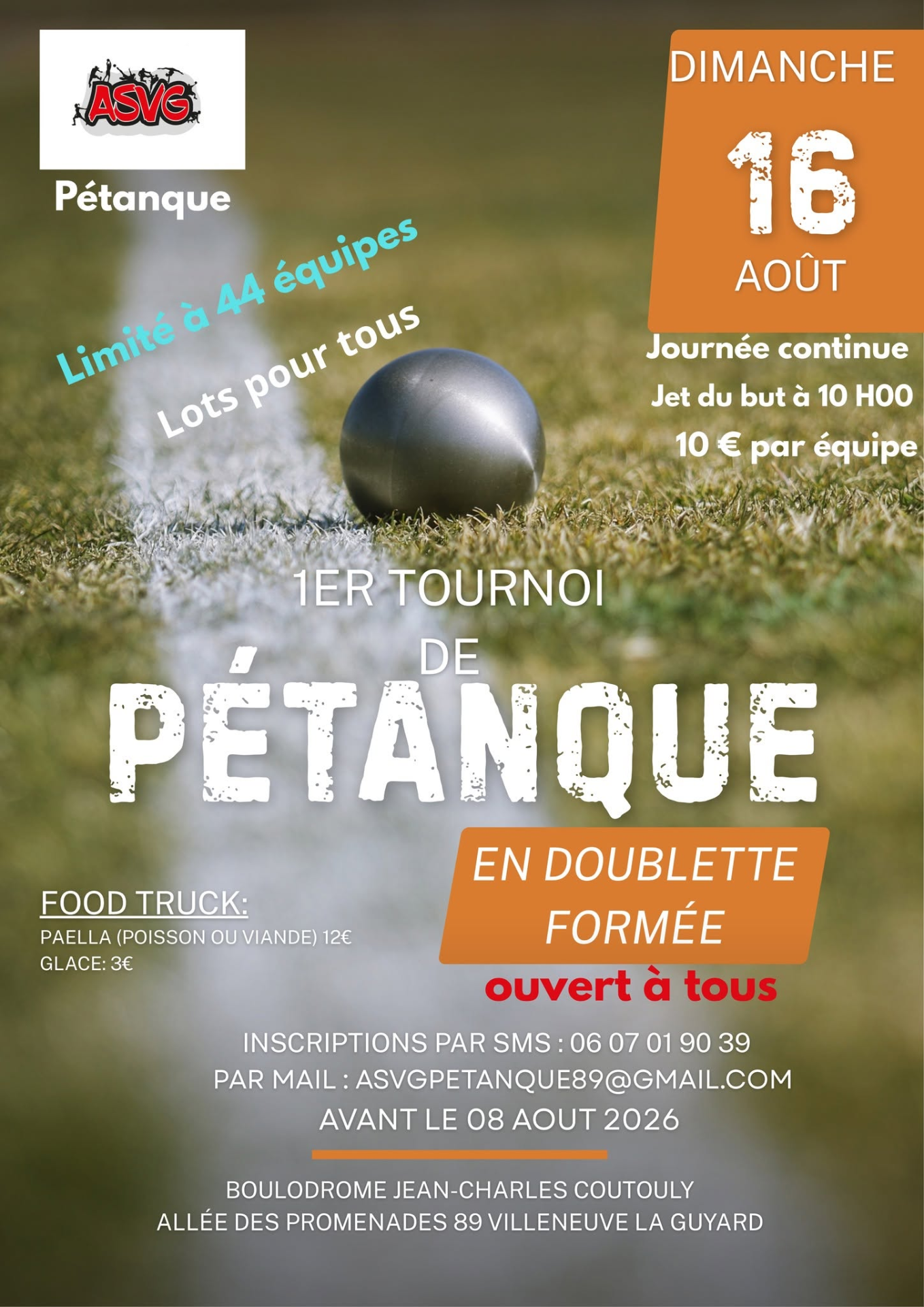 Tournoi de pétanque