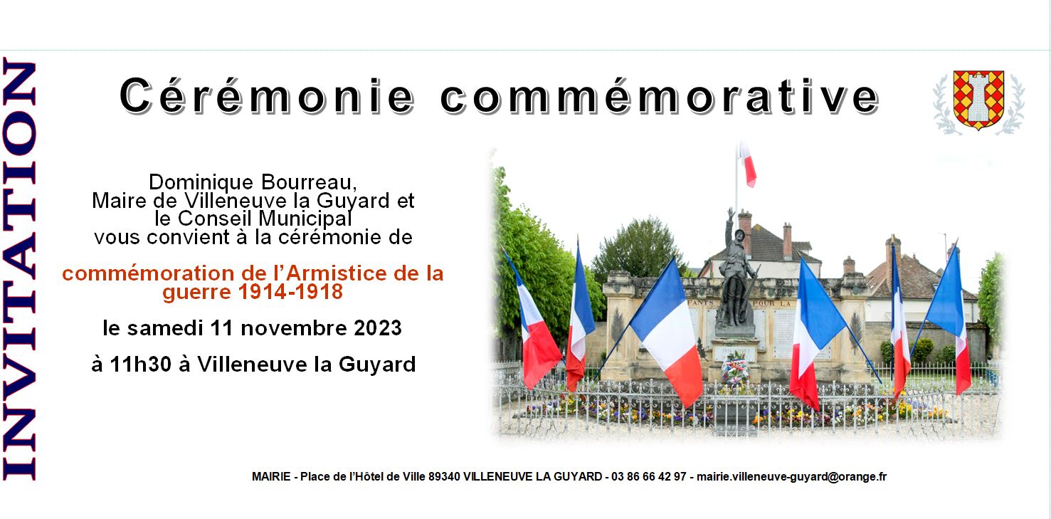 Commémoration du samedi 11 novembre 22